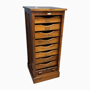 Antique Walnut Filing Cabinet