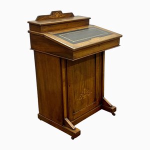 Small 19th Century English Davenport Walnut Secretary