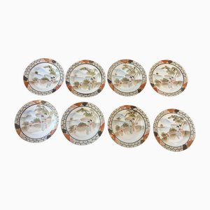 Porcelain Plates from Kutani, Japan, 19th Century, Set of 8