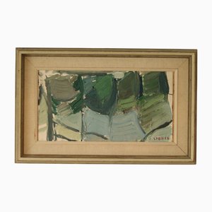 Bengt Crantz, Composition, 1950s, Oil on Panel, Framed