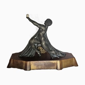 French Art Deco Balloon Dancer Lamp, 1930s