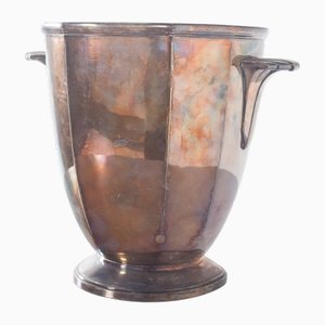 Antique Shell Ice Bucket in Silver, 1960s