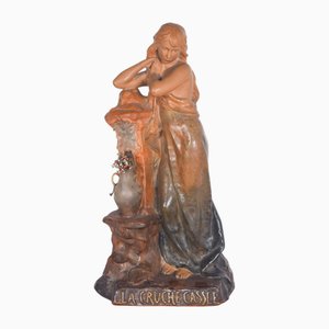 La Cruche Cassée Krug Figur aus Ton, Frankreich, 1950er