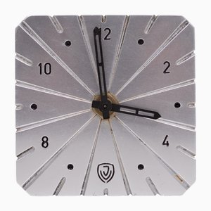 Orologio da tavolo Junghans Art Deco in alluminio, Germania, anni '30