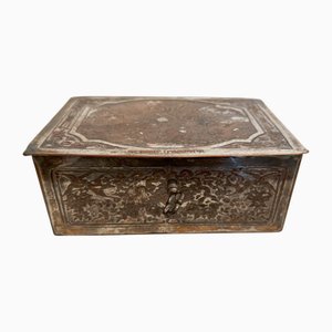 Early 20th Century Silver-Plated Metal Casket from WMF, Germany, 1890s