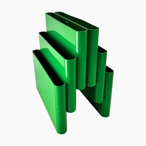 Revistero modelo 4675 moderno en verde de Giotto Stoppino para Kartell, Italia, años 70