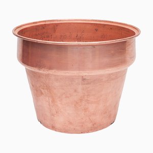 Large Vintage Copper Flowerpot