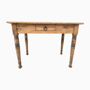 Mesa rústica Wabi-Sabi con cajón, década de 1900
