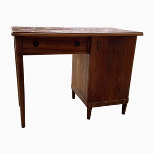 Art Deco Walnut Desk, 1930s