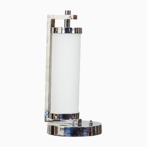 Funktionalistische Tischlampe in Röhrenform, 1930er