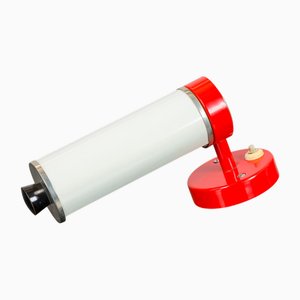 Funktionalistische Wandlampe mit Opalglas, 1930er