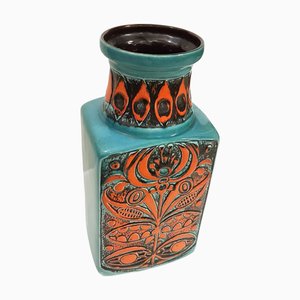 Reliefvase aus Keramik von Bodo Mans für Bay Keramik, 1970er