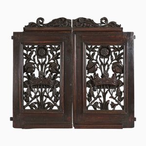 Portail en Bois Sculpté par Bottega Lombarda, 1700s