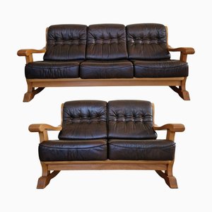 3-Seater and 2-Sofas, Set of 2