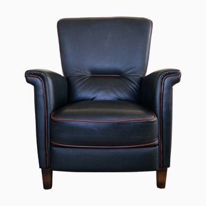 Butaca de cuero Art Déco