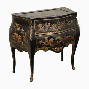 Antiker Barock Lackierter Holzschrank, 20. Jh., Italien