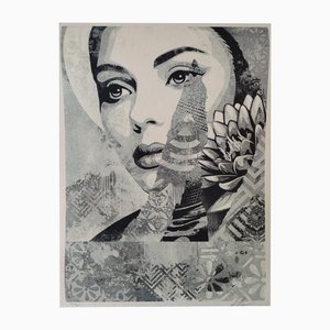 Shepard Fairey (Obey), One Earth Silver, Signed Screenprint