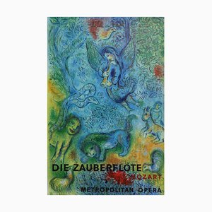 Original Vintage Poster für Die Zauberflöte von Marc Chagall
