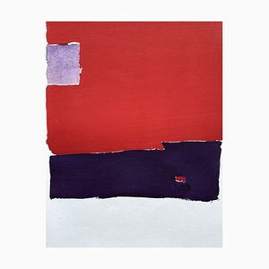 Nicolas De Stael, Landscape with a Red Background, 1959, Lithographie