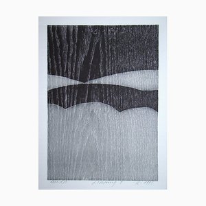 Franz Eggenschwiler, Lichtung II, 1992, Original Woodcut