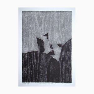 Franz Eggenschwiler, Donnerpfeile II, 1992, Original Woodcut