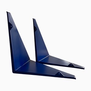 Blue Butterfly Shelves by Poul Cadovius, Set of 2