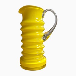 Carafe Jaune de Friedrich Kristallglas, 1970s