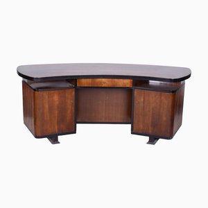 Tschechischer Art Deco Schreibtisch aus Nussholz von Jaroslav Divíšek, 1930er