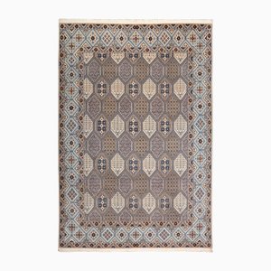 Middle Eastern Hand-Knotted Nain Rug