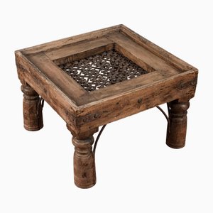 Table Basse Antique Grill de Fenêtre