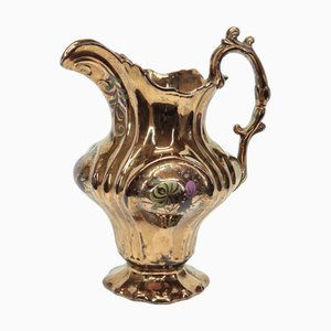 Art Nouveau Gold Ceramic Jug