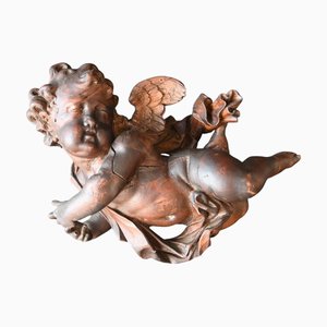 Putti barocchi in legno intagliato, fine XVII secolo