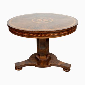 Antique Neapolitan Coffee Table in Exotic Fine Woods, Early 19th Century