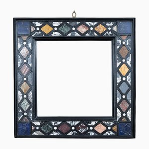 Antique Frame in Marble and Semiprecious Stone Cladding, Florence, 20th Century