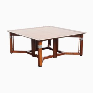 , Large and Luxurious Square Art Deco Coffee Table by Schuitema from the Decoforma Series