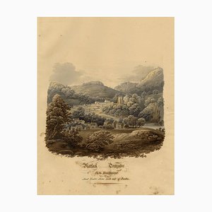 Matlock on the River Derwent, Derbyshire, 1832, Watercolour