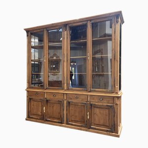Large Antique French Farmhouse Display Bookcase