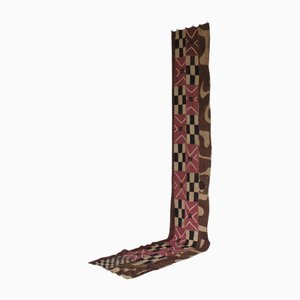 Afrikanischer karierter Mid-Century Textil Wandbehang