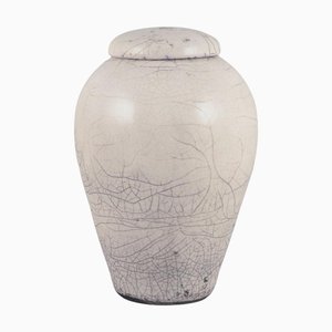 Swedish Ceramic Lidded Vase by Anita Wederbrand