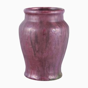 Danish Matte and Shiny Glazed Ceramic Vase by Søren Kongstrand, 1920s