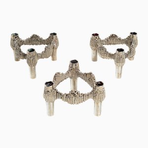 Candleholders by Stoff & Nagel for Quist, 1960s, Set of 3