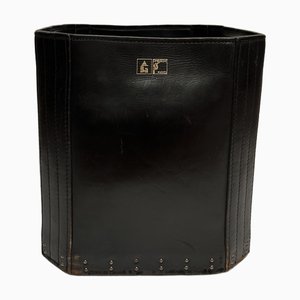 Kaminholzhalter aus Leder von Afra & Tobia Scarpa für Dimensione Fuoco, 1985