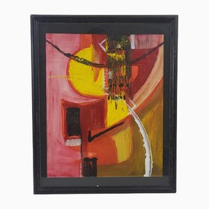 Annie Maume, Composición, años 70, Gouache