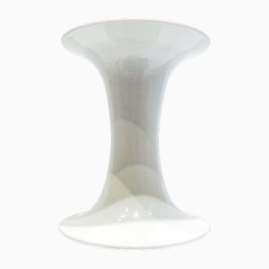 Minimalist White-Glazed Porcelain Vase by Jan Van Der Vaart, Netherlands, 1987