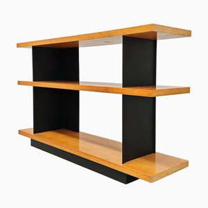Bibliothèque Mobile en Chêne Métallique par Charlotte Perriand, 1970s