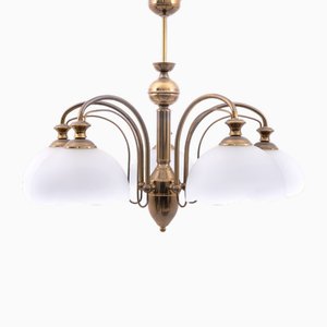 Brass Chandelier, Poland, 1980s