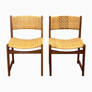 Vintage Chairs Modell 350 by Peter Hvidt & Orla Mølgaard-Nielsen for Søborg Møbelfabrik, Set of 2