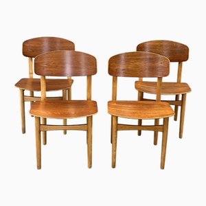 Vintage Chairs Model 122 by Borge Mögenden for Søborg Møbelfabrik, Set of 4