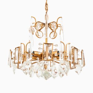 Lustre en Cristal, Europe du Nord, 1950s