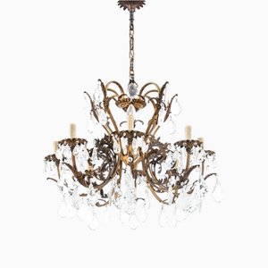 Crystal Chandelier, France, 1940s